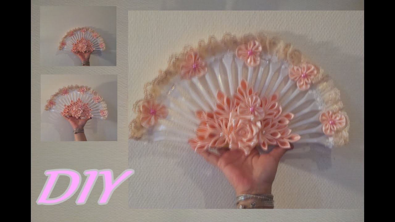 DIY Веер в стиле канзаши