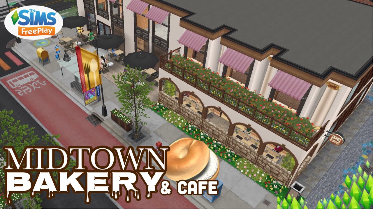 🧁 Midtown Bakery & Cafe ☕️ | Original Design | Sims FreePlay