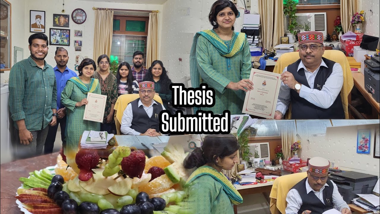 Thesis submitted ! Reserach Journey end ! Congratulations ! #bhulife #research #botany #trending#bhu