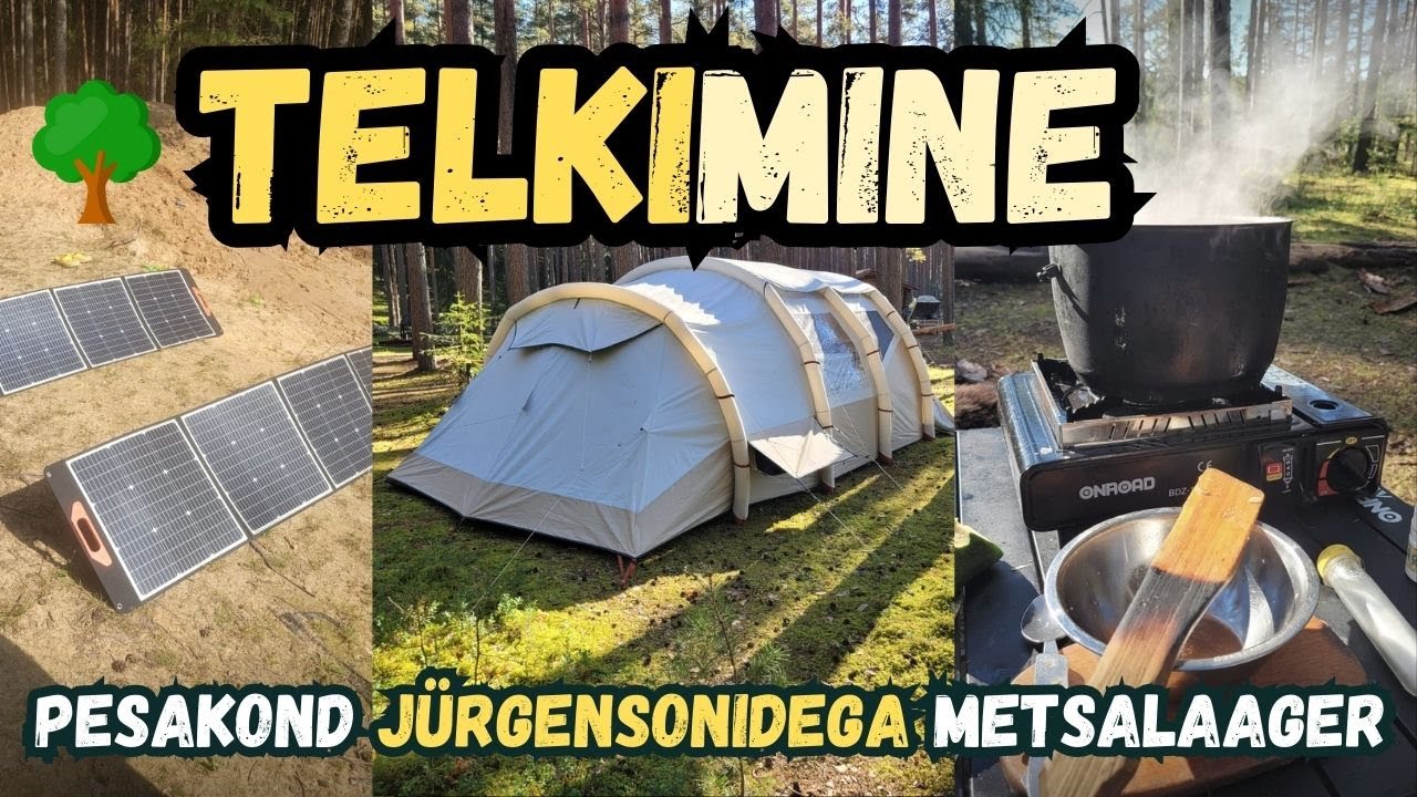 ⛺Telkimine Pesakond Jürgensonidega RMK Valgjärve lõkkekohas ☀️