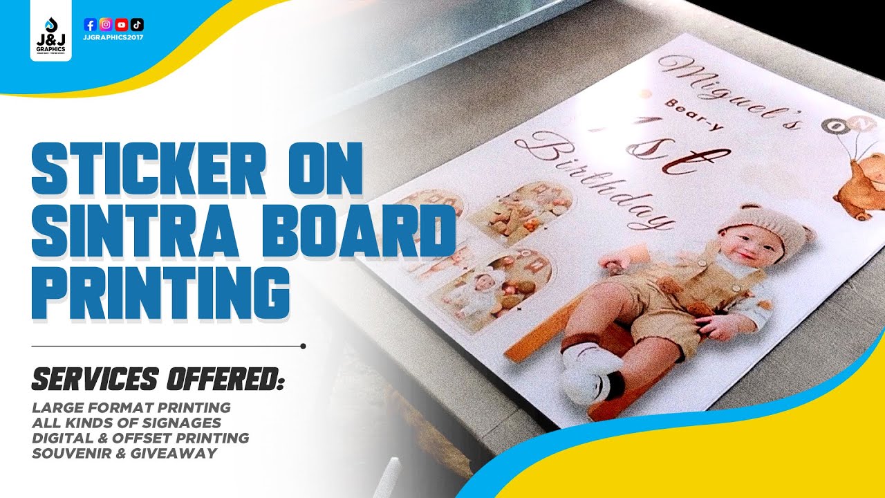 From Print to Finish: Sticker on Sintra Board Step by Step #sintra #printing