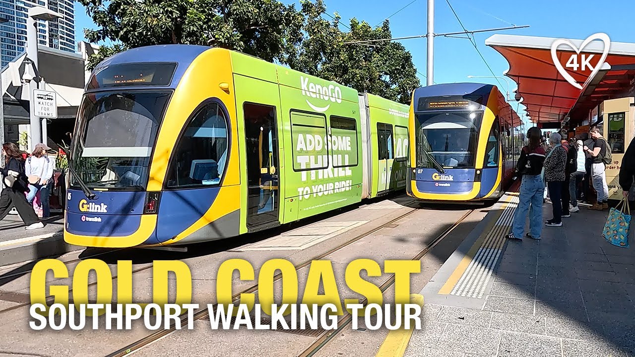 Best of Southport Gold Coast 4K Virtual Street Walking Tour & Bike Tour With Captions August 6 2024