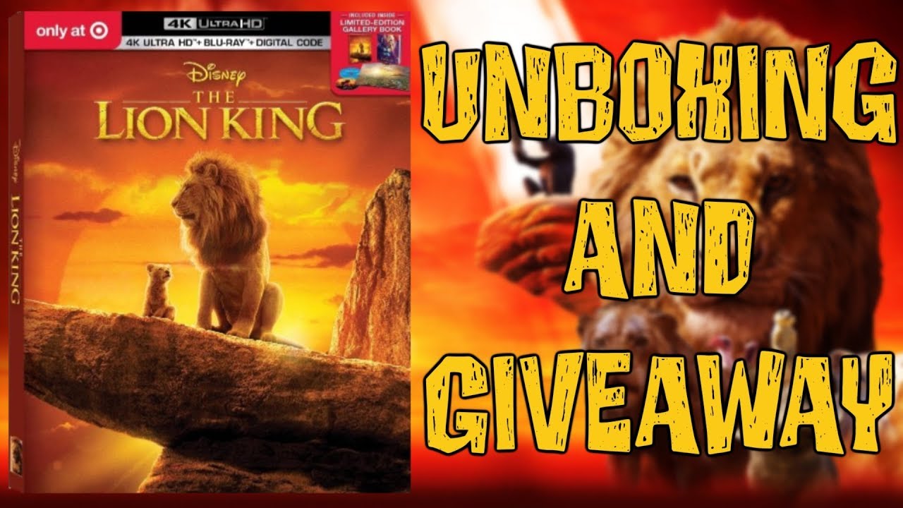 Lion King 4K Ultra HD Blu Ray Unboxing & Giveaway (Target Exclusive)
