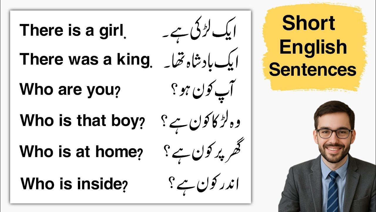 62+ Short English Sentences For Beginners With Urdu Translation | Spoken English