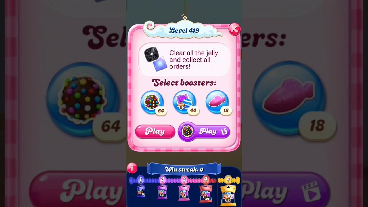 Finally crushed Level 419!🍭💥 After 5 fails, sweetest win ever! #CandyCrushSaga #Shorts #Victory #FYP