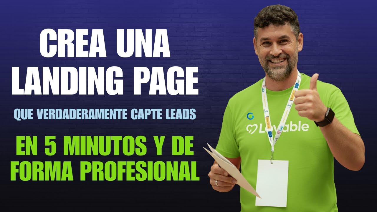 Administrativos y emprendedores: así se hace una landing con Lovable