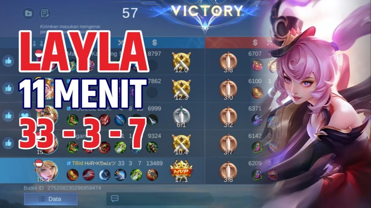LAYLA MM TERSAKIT? 11 MENIT Savage 33 Kill