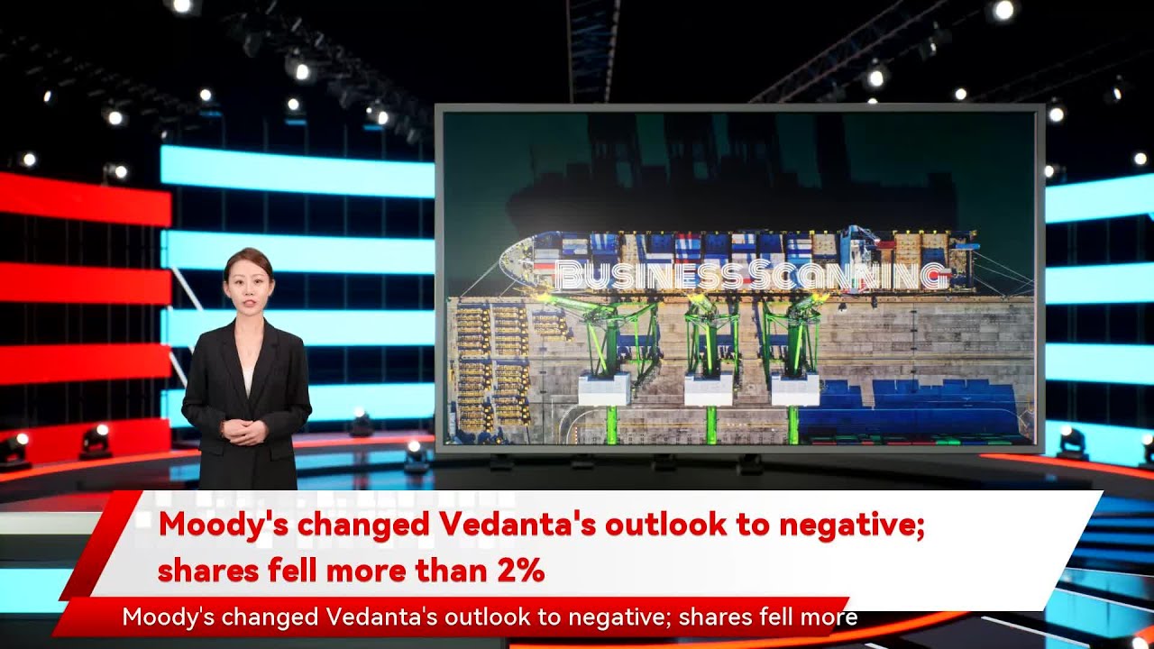Moody's changed Vedanta's outlook to negative; shares fell more than 2%