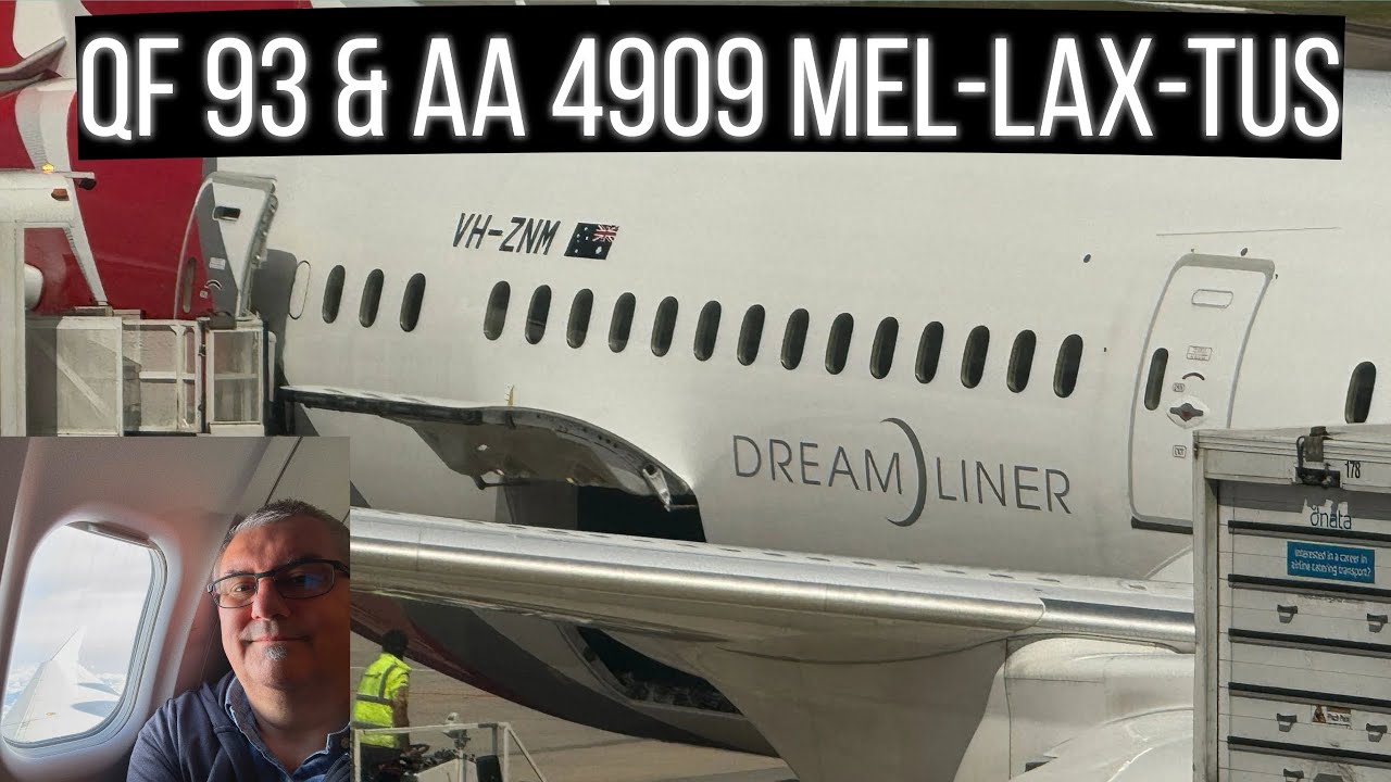 Обзоры рейсов эконом-класса Qantas QF93 и AA 4909 — из Мельбурна в Тусон