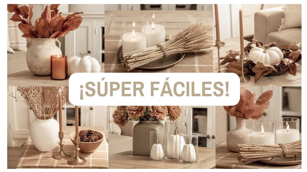 😱¡VAS A QUERER HACER cada una de estas IDEAS!! 🍂 SUPER FÁCILES ELEGANTES Y ECONÓMICAS 