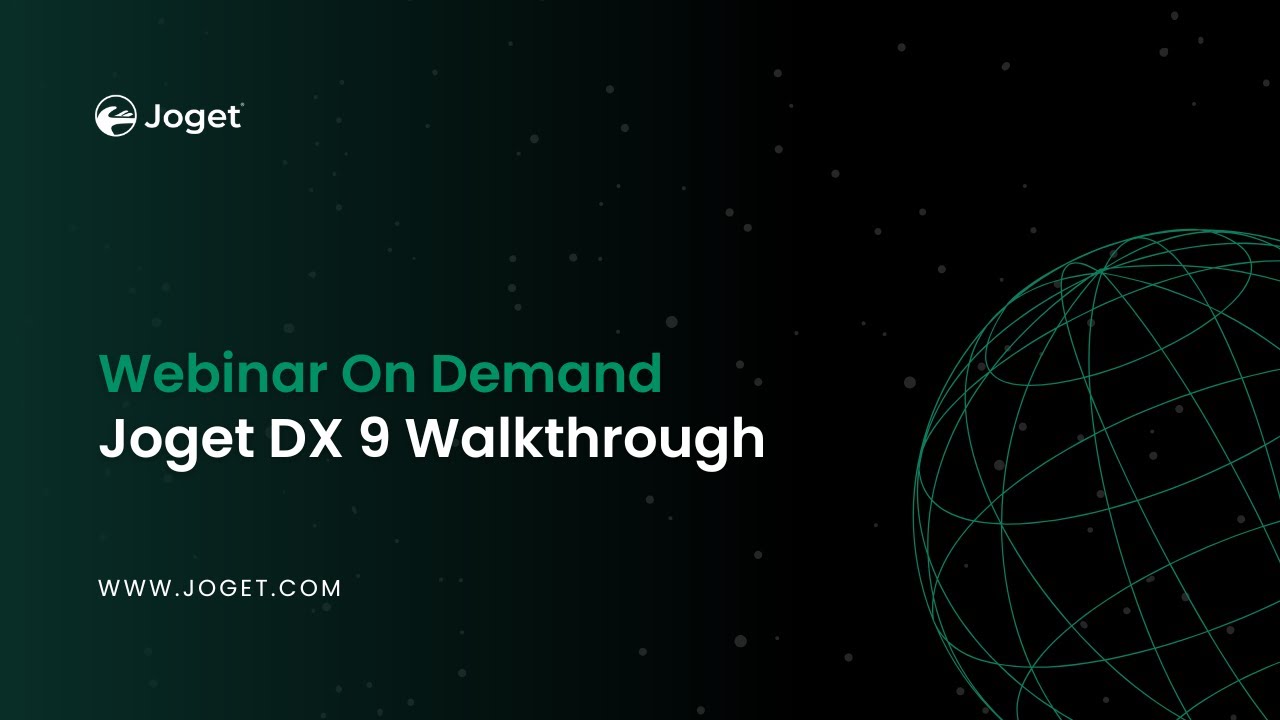 What’s New in Joget DX 9? Full Walkthrough & Demo