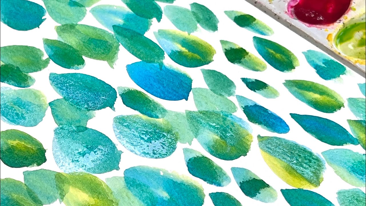 Double loading your watercolor brush for gorgeous results!  Metallics at the end ~