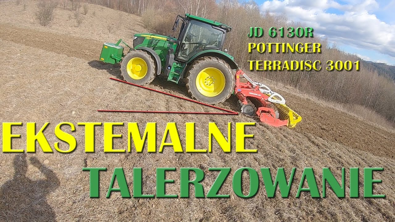 Talerzowanie w górach cz.1| JD 6130R + Pottinger Terradisc 3001| Szlakiem Rolnika #6
