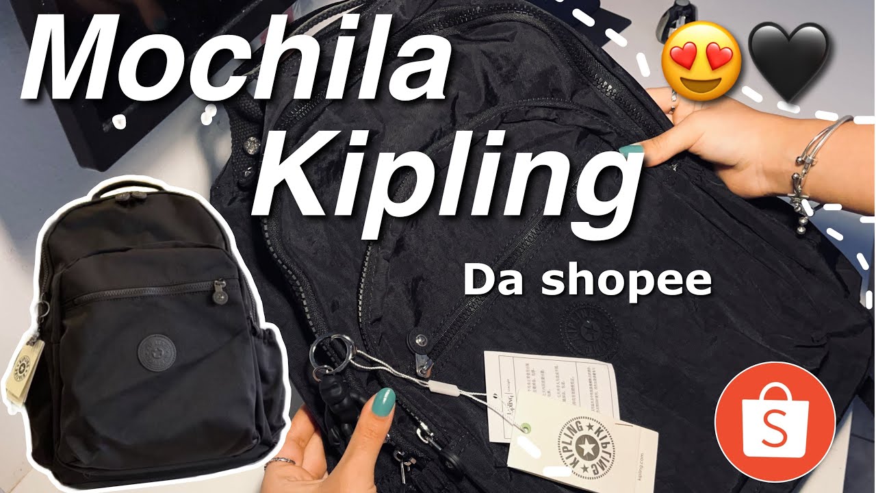 MINHA MOCHILA DE 2025 Da kipling da SHOPEE
