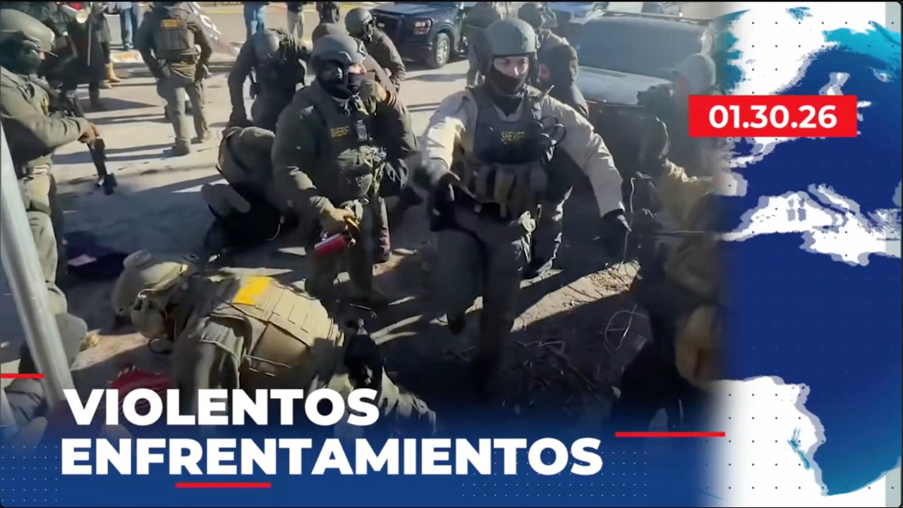 🔵 Arrestos y enfrentamientos en protestas en Mineápolis contra ICE | 30 Enero de 2026 | NETV