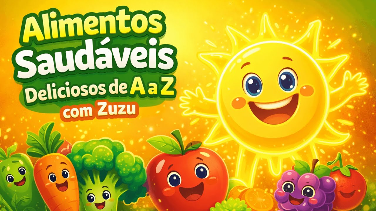 Alfabeto dos Alimentos Saudáveis com Zuzu – A a Z