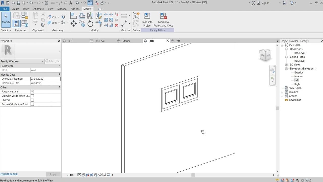 หน้าต่าง W4 | Revit 2021 | EP. 34