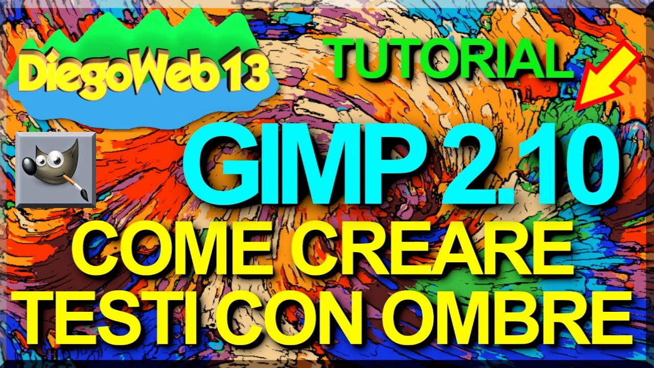 GIMP 2.10 - COME CREARE TESTI CON OMBRE  (ITA)