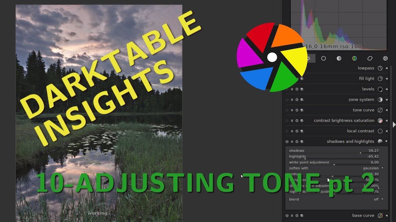 Adjusting tone part 2 - Darktable Insights ep 10