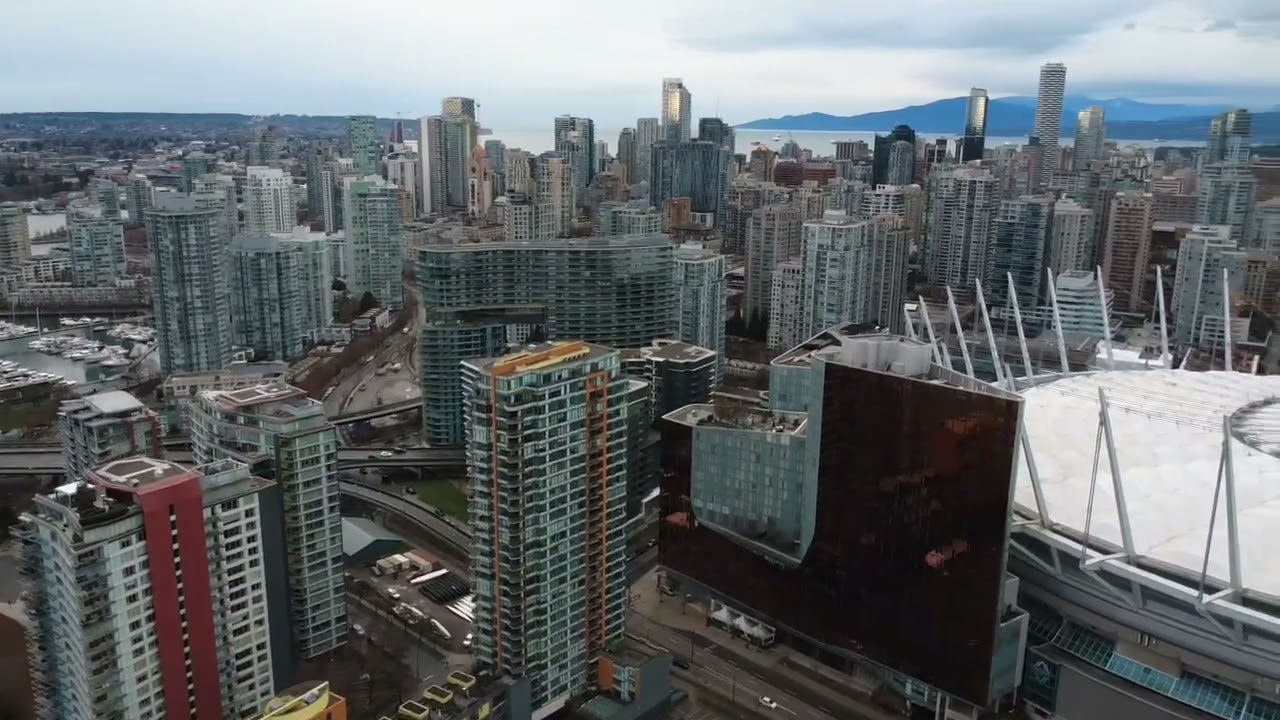 BC Place drone #djimini4k #djidrone #vancouver #bcplace #scienceworld 