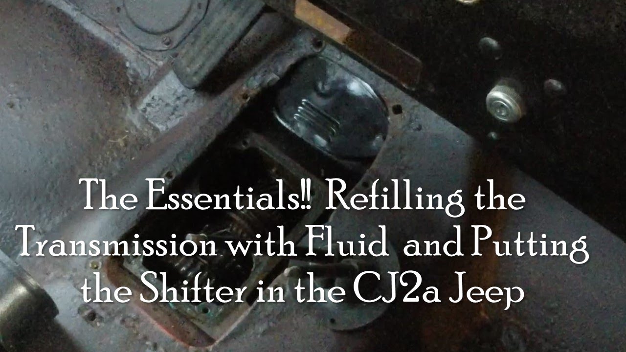 Working the essentials!  Refilling the T90 Transmission with Fluid and Putting the Shifter in Jeep