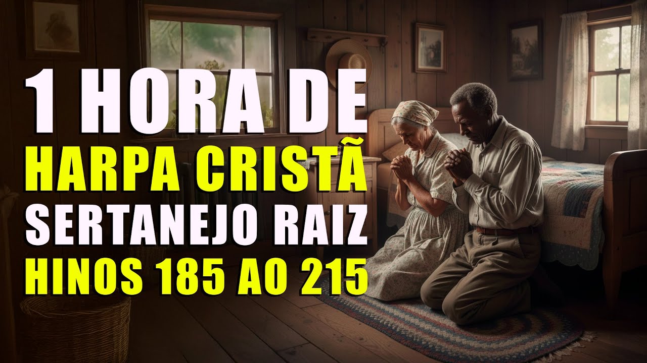 1 hora de Hinos da Harpa – Harpa Cristã Sertanejo Raiz - Hinos 185 ao 215 - Louvor Pentecostal