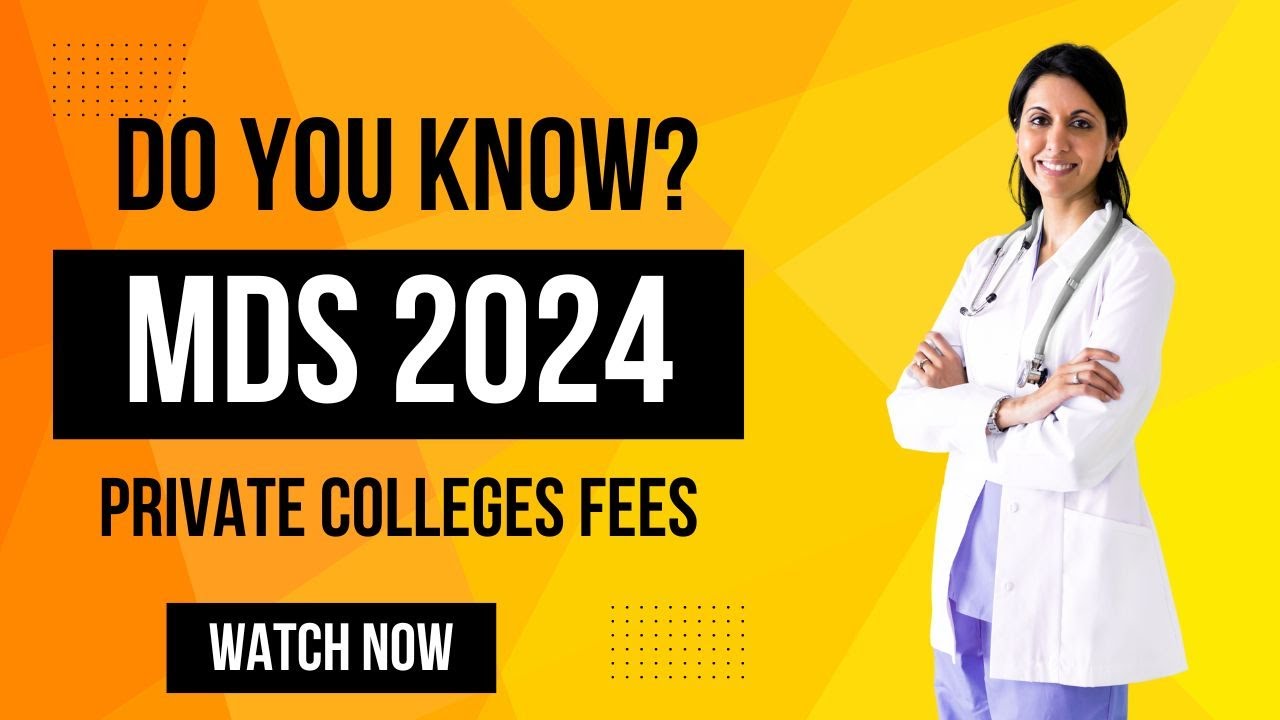 MDS 2024 PRIVATE COLLEGE FEES  II STATE WISE II