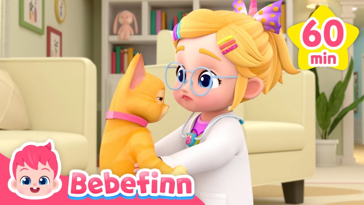 Where’s My Cat, Boo? Oh No, Boo Has a Boo Boo! 🐱💦 ㅣKids Song CompilationㅣBebefinn Nursery Rhymes
