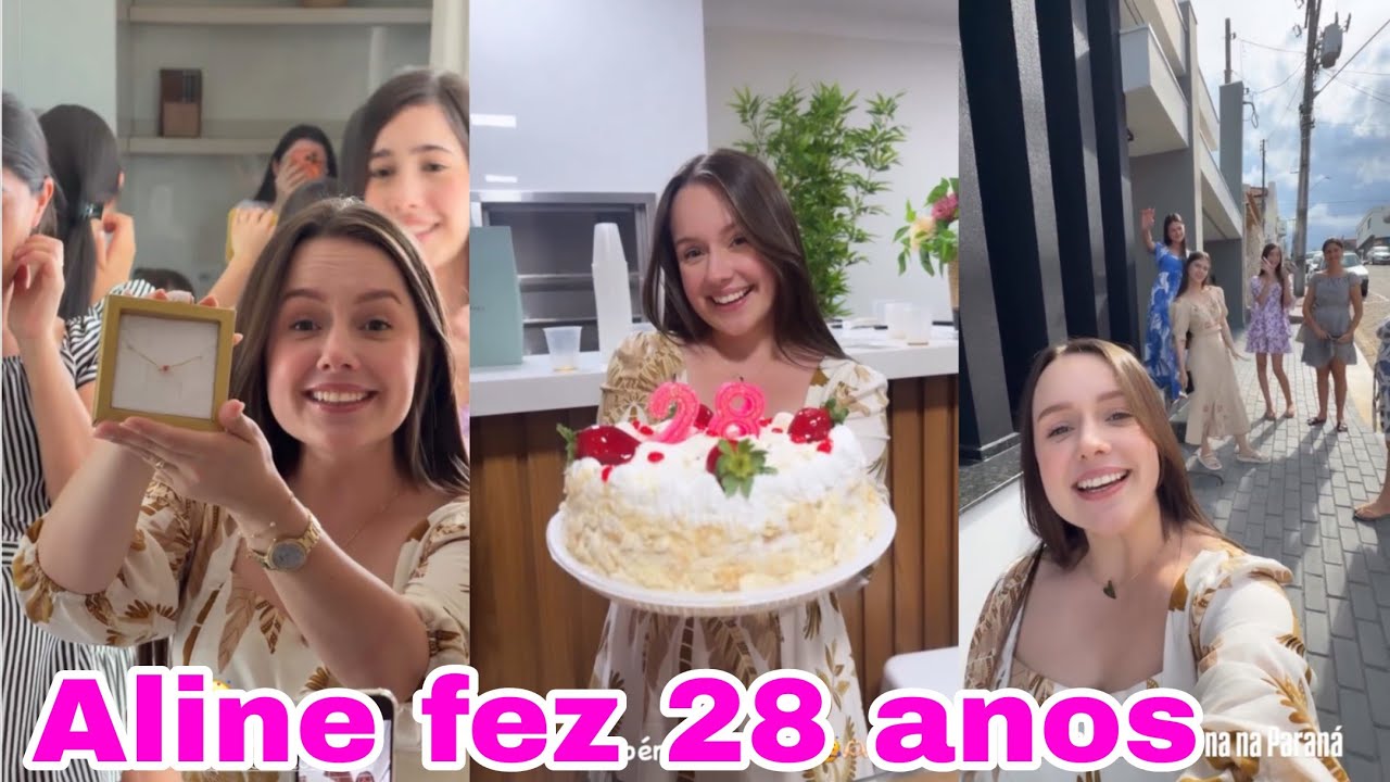 🌟 Aline Mazetto comemorou seu aniversário na casa da Mily com toda a família 