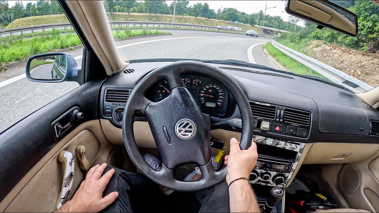 1999 Volkswagen Bora [1.6 100HP]|0-100| POV Test Drive #1792 Joe Black