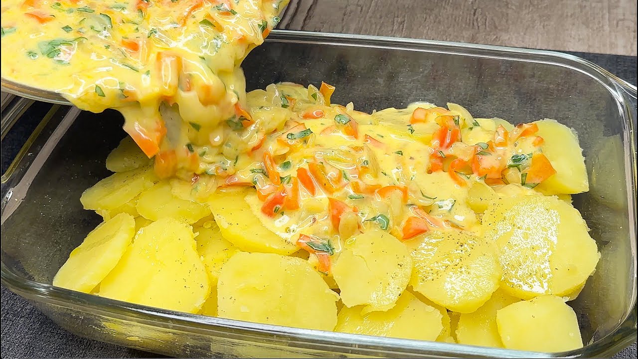 Самый вкусный рецепт картофеля! Вы будете делать это каждый день! Быстрый и легкий ужин!