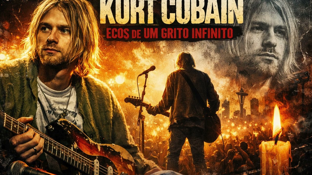 🎸🔥 KURT COBAIN – “Ecos de Um Grito Infinito” 🖤🎶