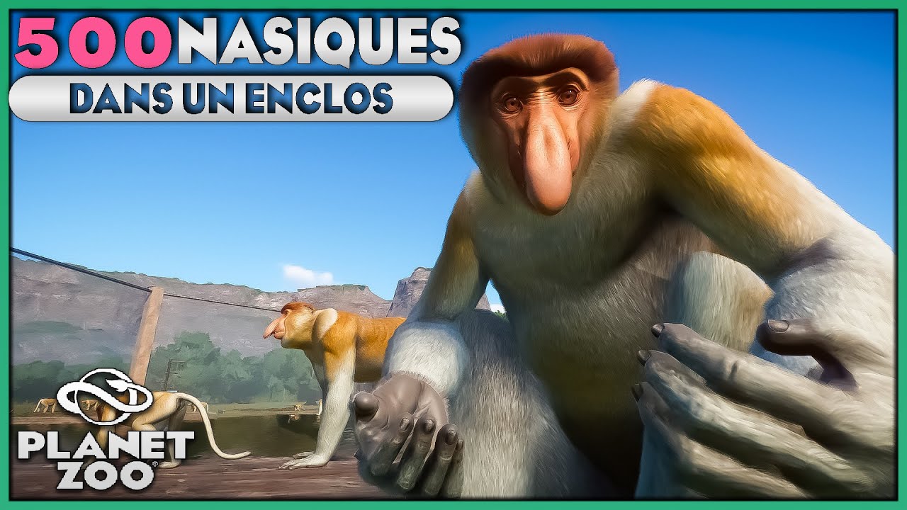 Mettre plus de 500 NASIQUES dans un ENCLOS | CRASH TEST | PLANET ZOO