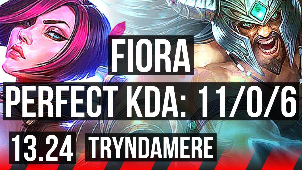 FIORA vs TRYNDA (TOP) | 11/0/6, 6 solo kills, Legendary, 1.2M mastery | BR Master | 13.24