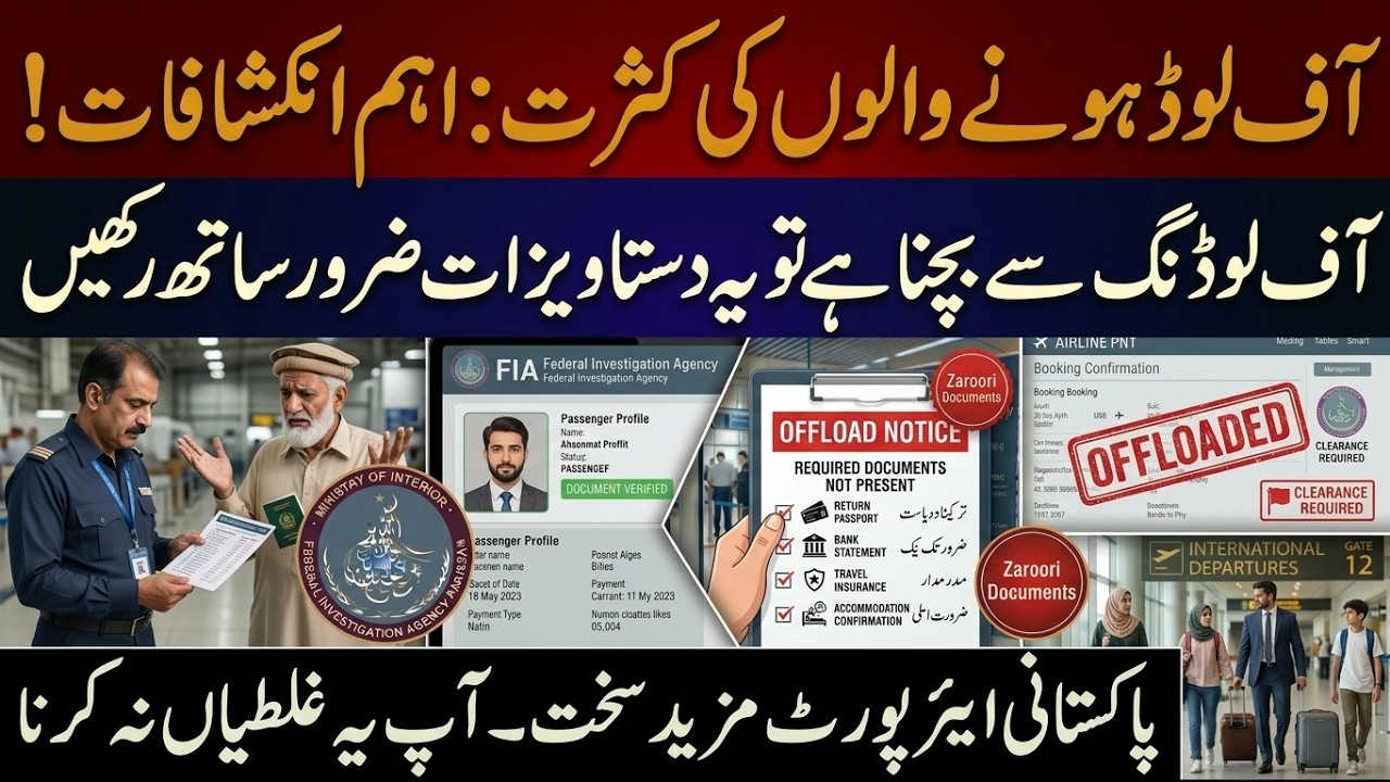 Pakistan Airport Offloading Issue | 5 Documents You MUST Carry | What To Do If You Are Offloaded