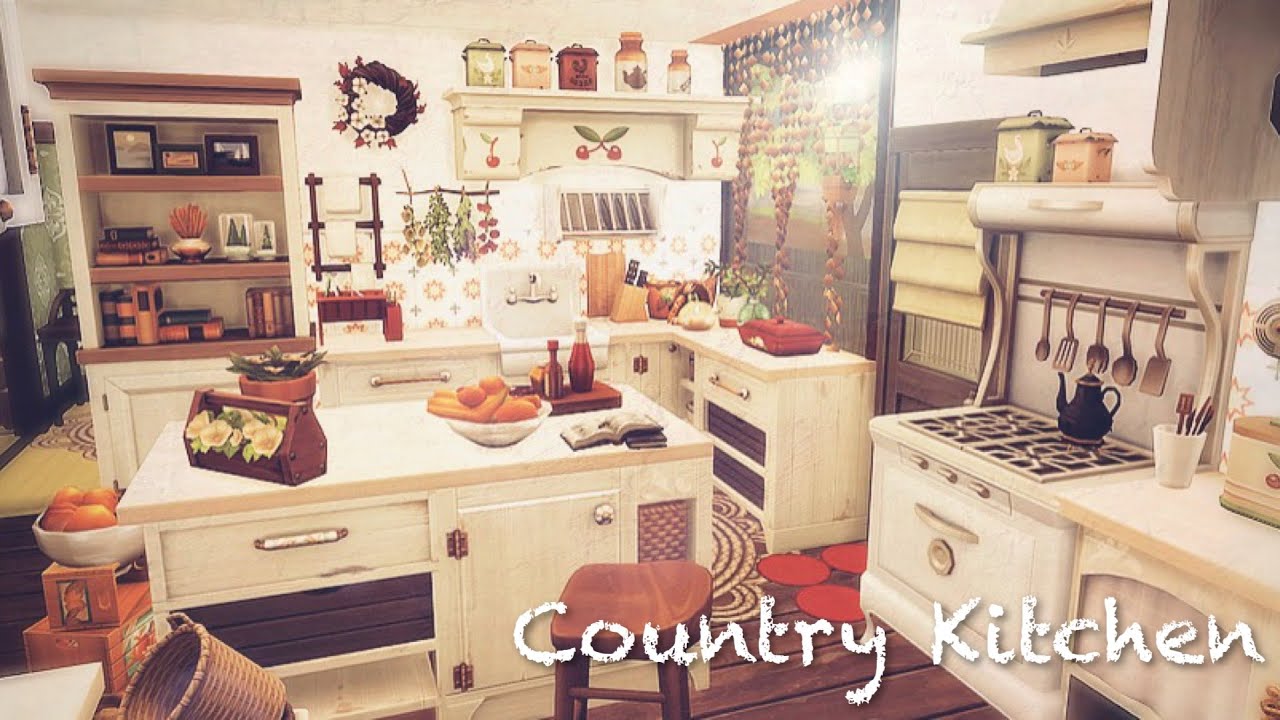小さな平屋 [Japanese Small House: Country Kitchen Kit]  Sims4 シムズ４ /NO CC/ Speed Build
