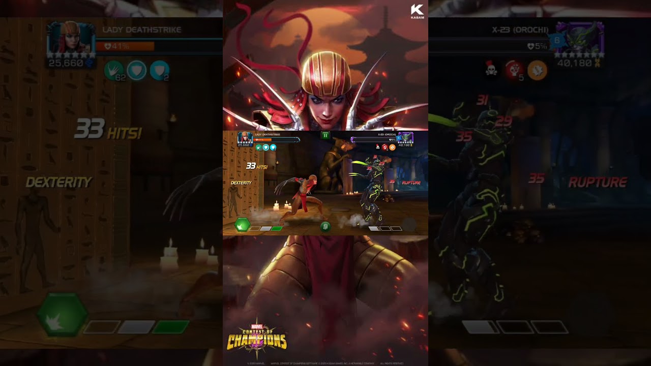 LadyDeathstrike absolutely cheesed X23 Orochi | Marvel Contest Of Champions | #mcocgameplay  #mcoc