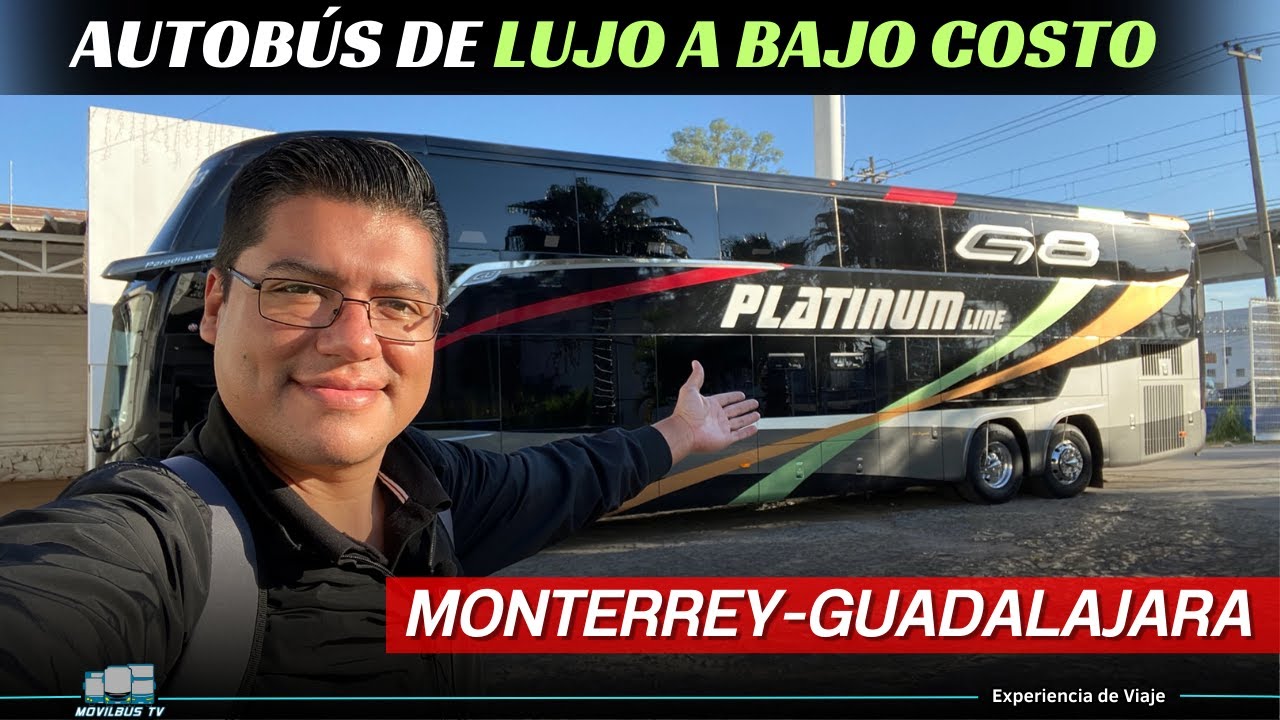 Platinum Line: La experiencia de lujo en un autobús de dos pisos de Monterrey a Guadalajara.