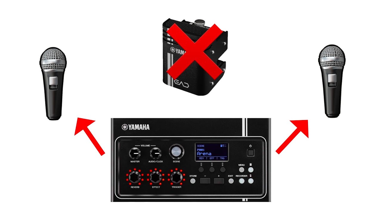 Yamaha EAD 10 с другими микрофонами?