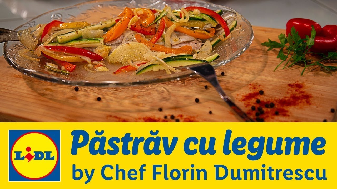 Pastrav in pergament cu legume • Gateste cu Chef Florin Dumitrescu