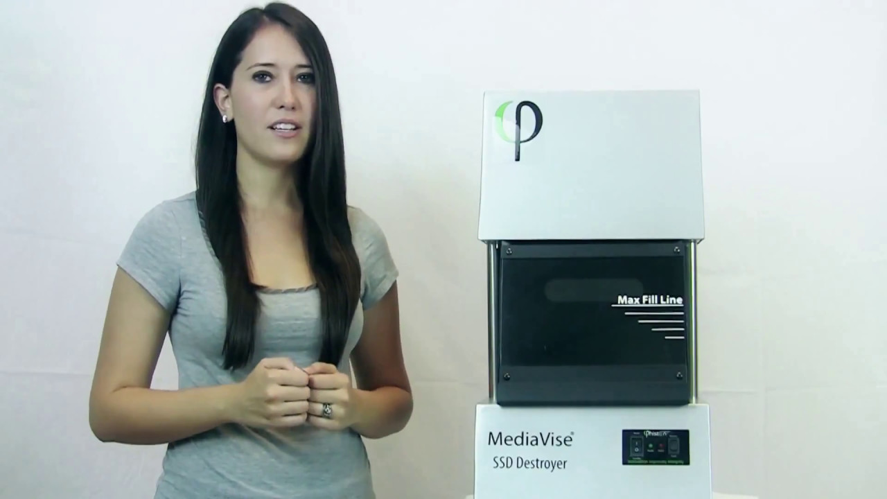Manufacturer Video of the Phiston Technologies MVS1 MediaVise SSD Destroyer