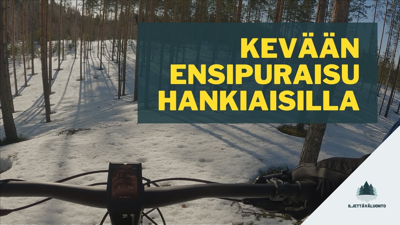 Kevään ensimmäiset pyöräilyfiilistelyt hankiaisilla