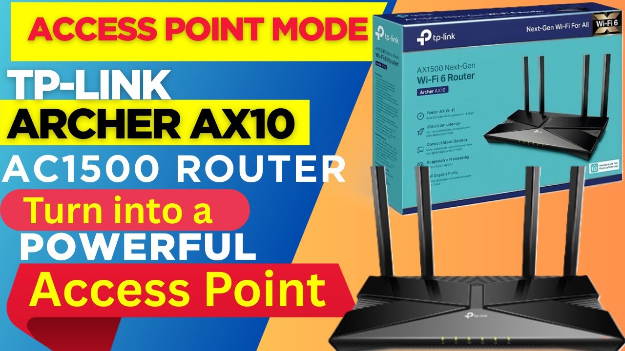 TP-Link Archer AX10 в режиме точки доступа | Переключение Archer AX10 AC1500 в режим точки доступ...