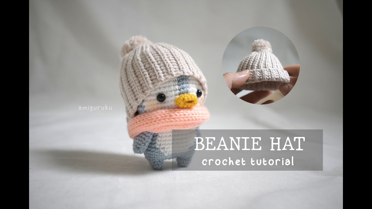 SIMPLE CROCHET BEANIE HAT Tutorial