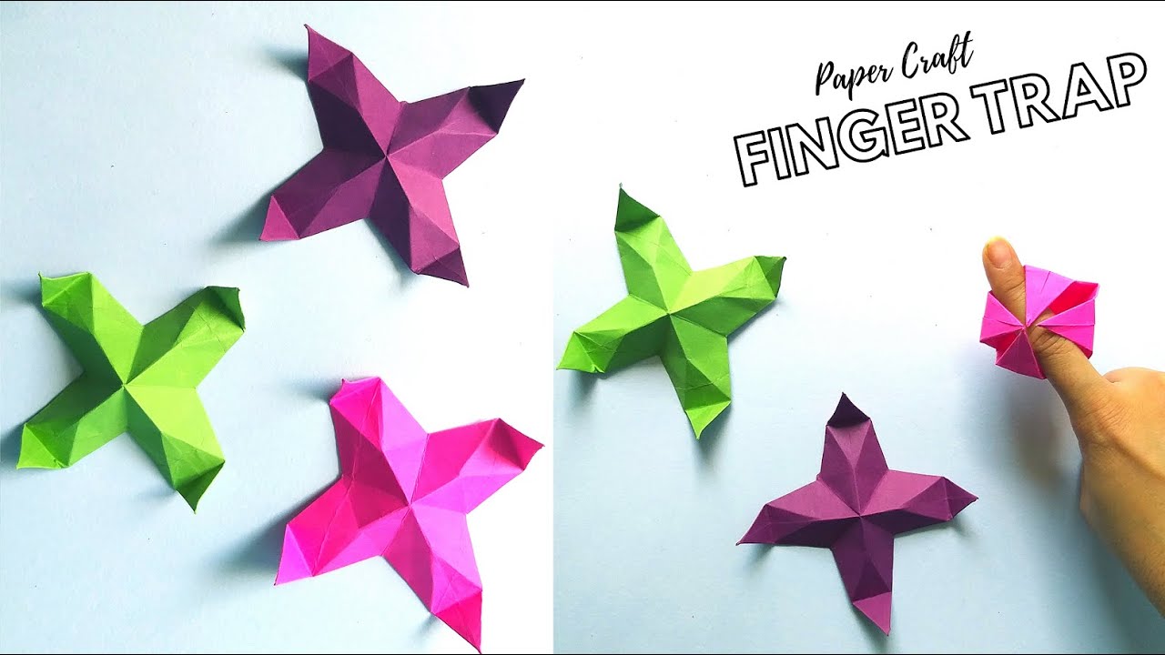 Origami Magic Finger Trap | Paper Finger Trap | Paper Craft Easy | DIY Cute Paper Toys |Easy Origami