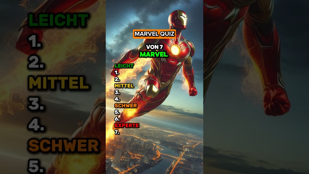 Wir viele MARVEL Figuren erkennst DU?👀🎖️