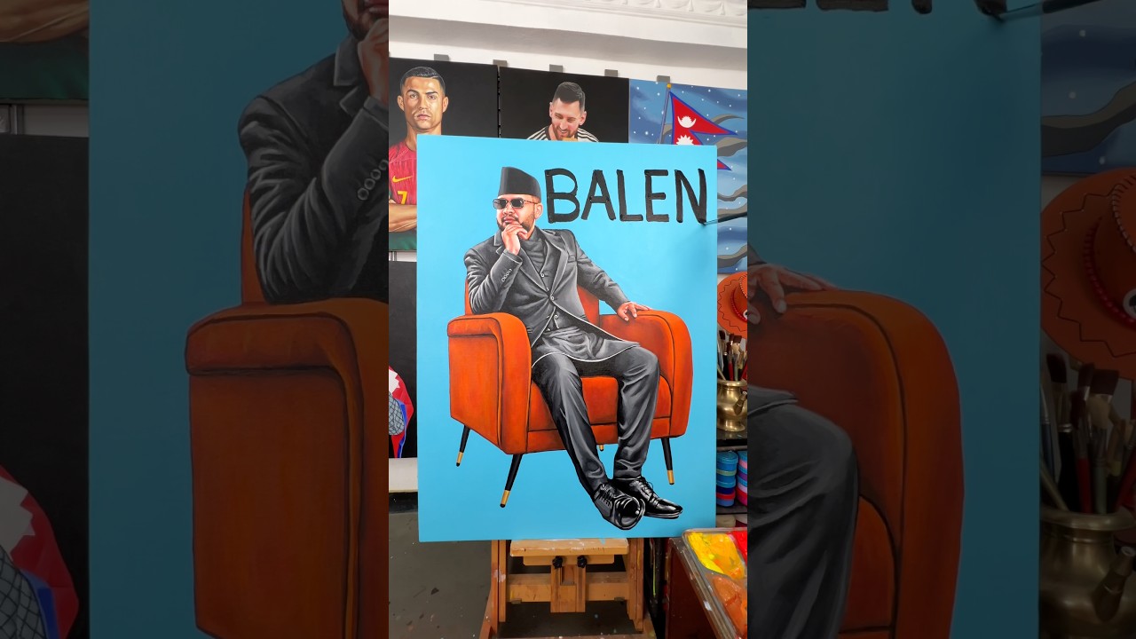 Balen Shah ART Painting #nepal #balenshah #balen