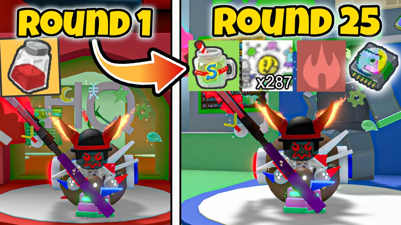 Beating The Robo Challenge But Every Round is More Buffs