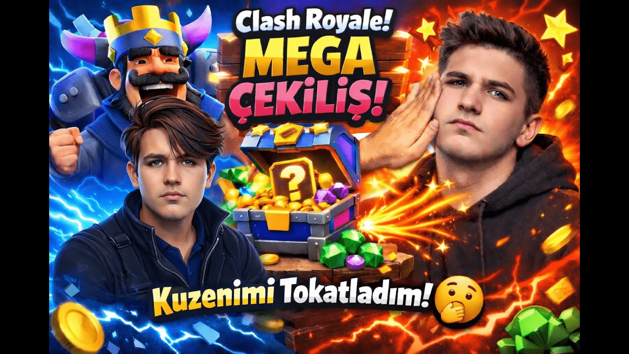 CLASH ROYALE! | Kuzenimi Tokatladım! |
