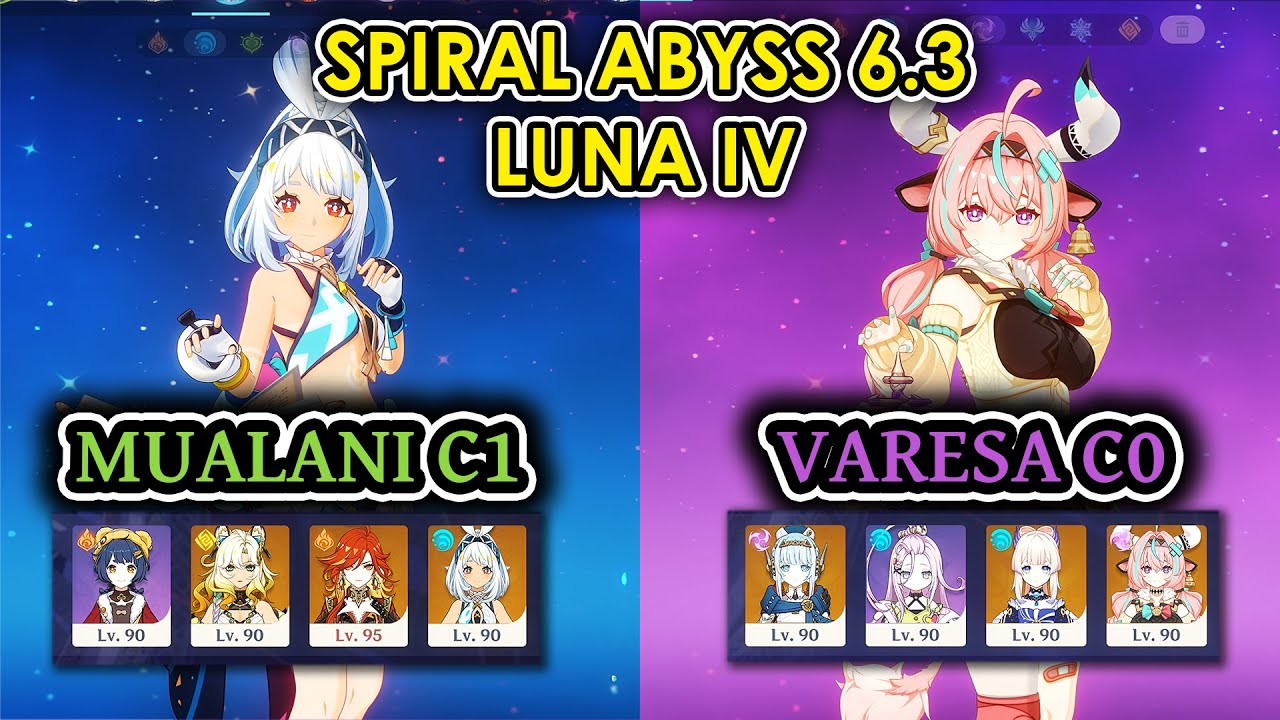 Mualani & Varesa | Natlan vs Abyss | Spiral Abyss 6.3 Luna IV Floor 12 | Genshin Impact